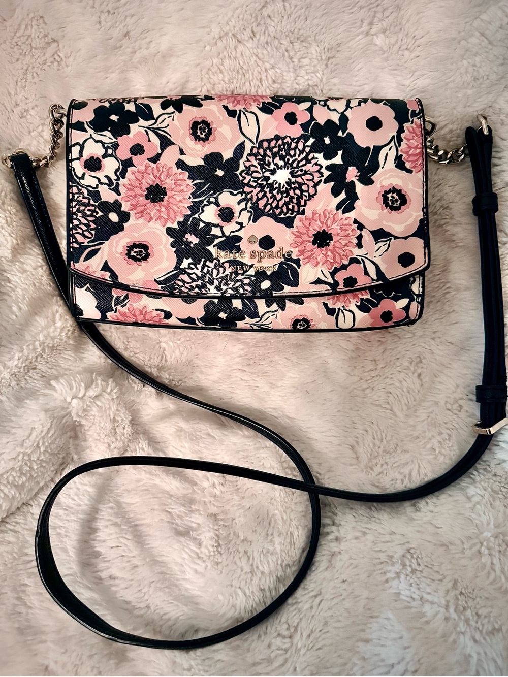 Kate Spade Staci Dahlia Floral Printed Small Crossbody.
